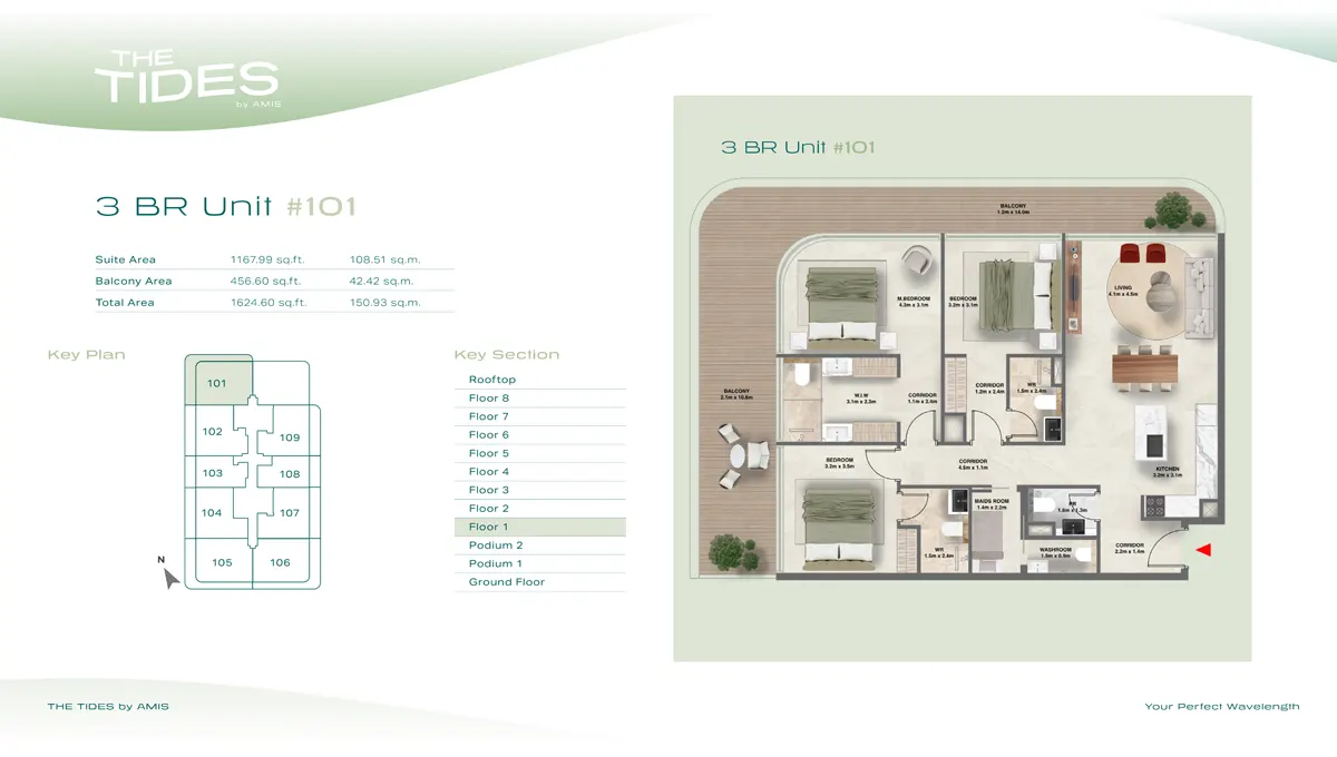 The Tides 3 Bedrooms Apartments