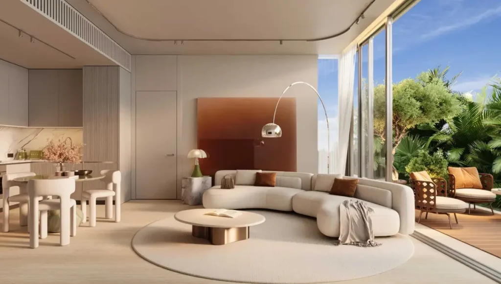 living area of Le Chateau Pietrus