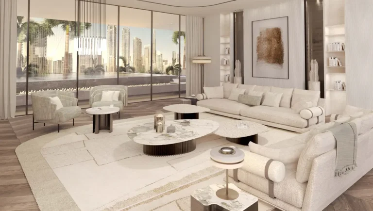 living room of The Ritz Carlton Residences