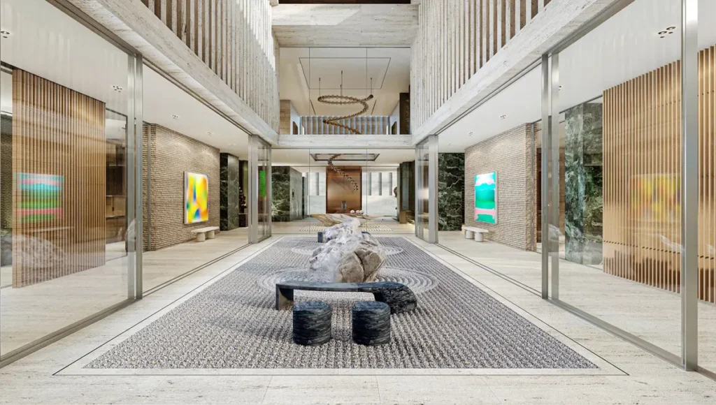 lobby of The Ritz Carlton Residences