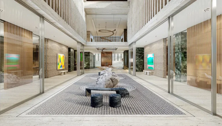 lobby of The Ritz Carlton Residences